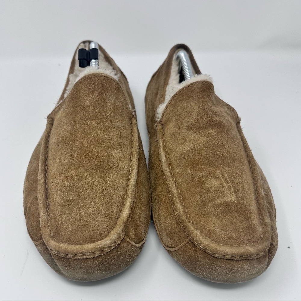 Men's UGG Brown Suede Loafers size 12 - Picture 5 of 9